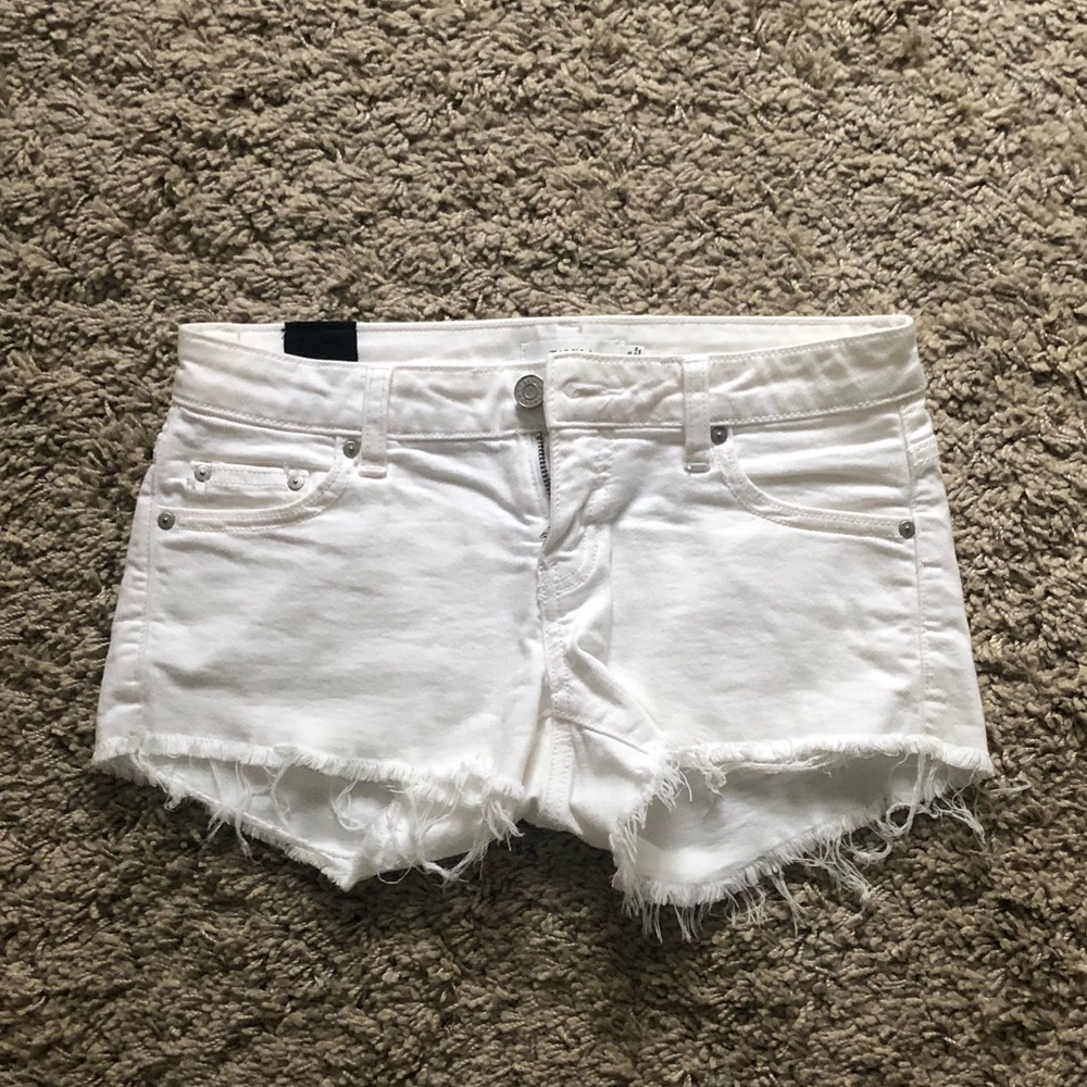 Talula white denim shorts.